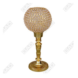 CRYSTAL ORB CANDLE HOLDER - Candle Holders & Candelabra