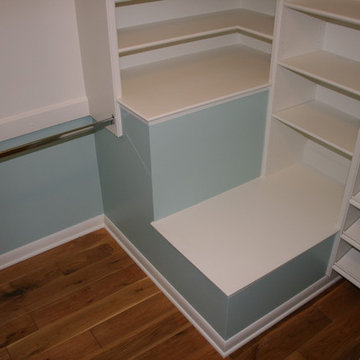 plymouth Master Walk in Closet - The modified box and shelves