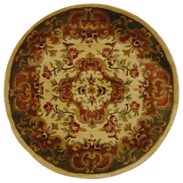 Safavieh Classic Collection CL234 Rug, Multicolored, 3'6" Round