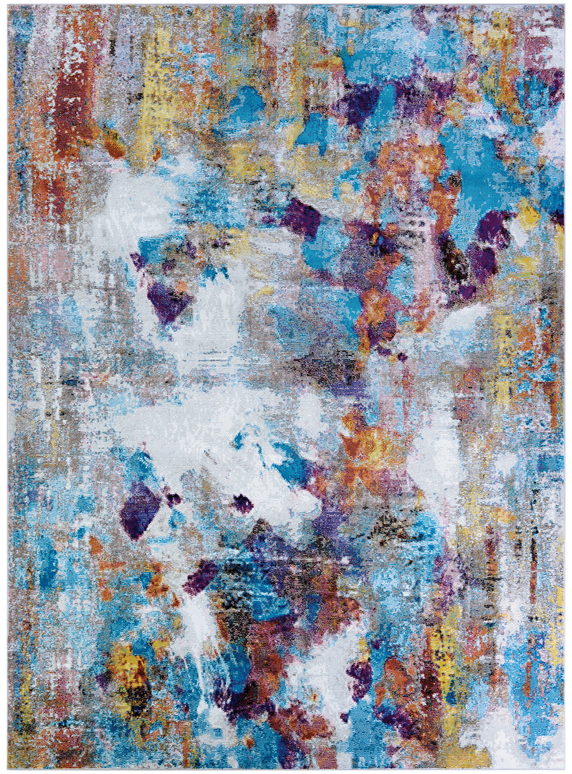 Gypsy Artists Palette Oyster-Multi Area Rug, 3'6