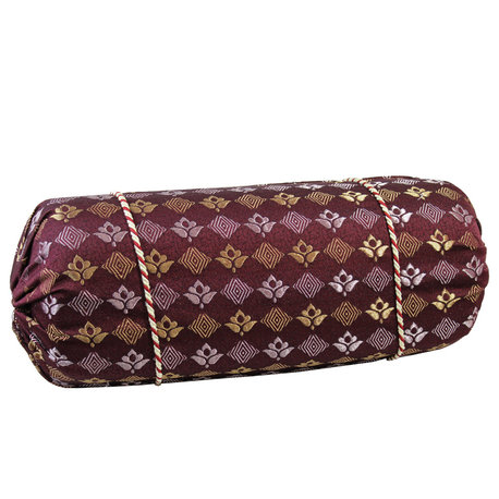 Natural Geo Purple/Gold Gao Takiya Bolster Pillow, Set of 2
