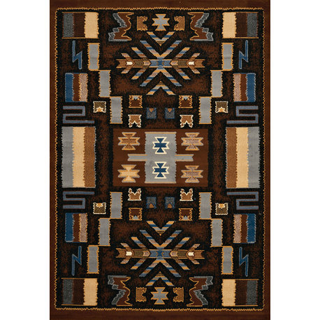 Manhattan Pelham Rug, Brown (940-38550), 5'3"x7'6"