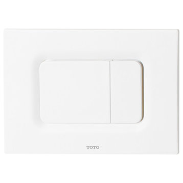 TOTO YT920 Dual Button Push Plate for In Wall Tank Systems - White Matte