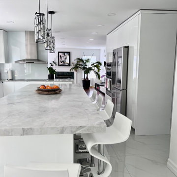 Mahwah, NJ Custom Made Ultra Modern Kitchen Project
