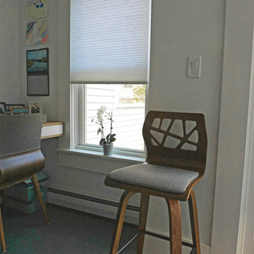 Home office has privacy and energy efficiency.