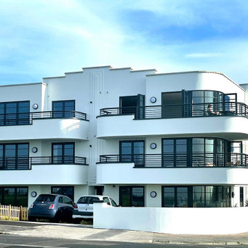 New build art deco inspired sea-front apartments
