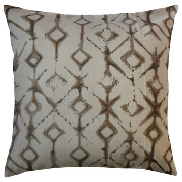 The Pillow Collection Brown Wooley Throw Pillow, 20"