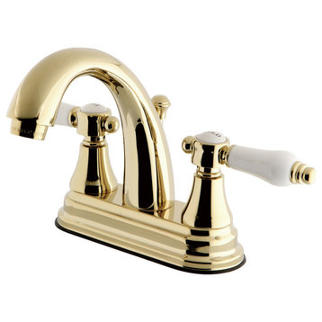 Kingston Brass KS761BPL Bel-Air 1.2 GPM Centerset Bathroom Faucet - Polished