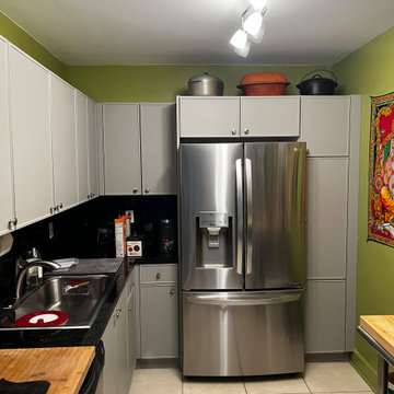 Modern Kitchen Remodel Done in a Slim Shaker Door