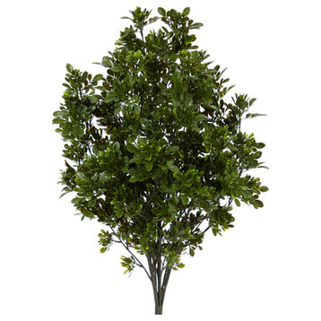 2.5' Tea Leaf Artificial Plant UV Resistant, Indoor/Outdoor