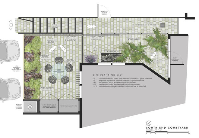 Contemporary Site And Landscape Plan by Matthew Cunningham Landscape Design LLC