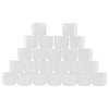 Stalwart White 2 Ounce Plastic Jar Containers, 24 Pack of Storage Jars