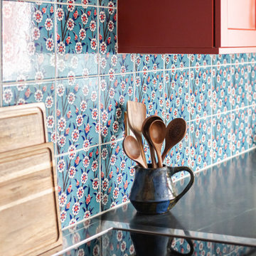 Turkish Tea Room Inspired Colorful Kitchen