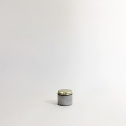 Small Concrete Jar / Light Gray - Decorative Jars And Urns