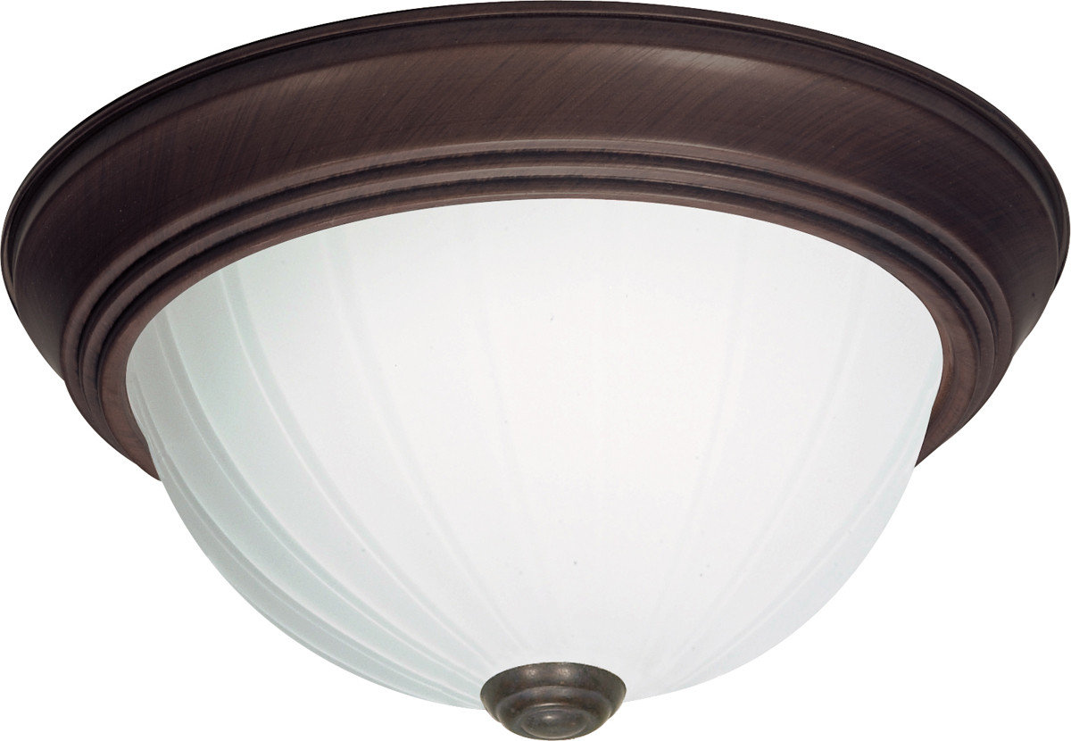 2 Light 13" Flush Mount in Old Bronze - Traditional - Flush-mount ...
