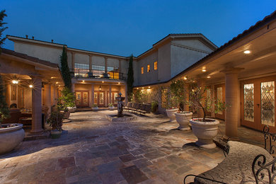Patio - mediterranean patio idea in Los Angeles