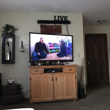 livingroom wall with fireplace
