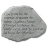 "God Grant Me the Serenity" Garden Stone