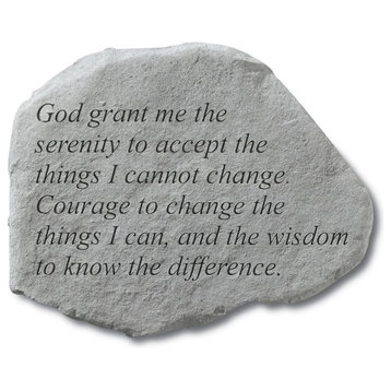 "God Grant Me the Serenity" Garden Stone