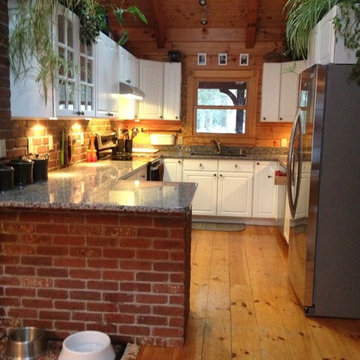 Old Mill Thin Brick Kitchen - Color Boston Mill