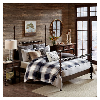 Woolrich Bitter Creek California King Comforter Set in Grey/Brown