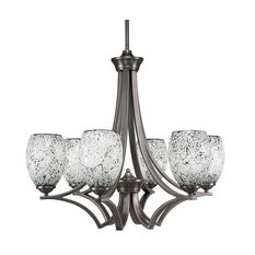 Zilo 6 Light Chandelier In Graphite (566-GP-4165)