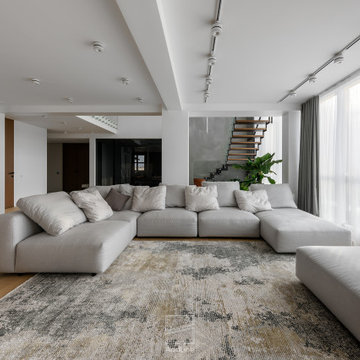 Penthouse interior design "CUBE-33"