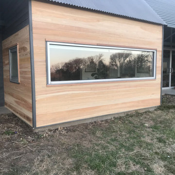 Wood siding job
