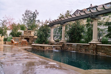 Pool - mediterranean pool idea in Orange County