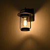 CHLOE Lighting Jeffrey Transitional 1-Light Textured Black Outdoor Wall Sconce