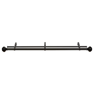 Buono II Decorative Double Rod and Finial Brenner, 72"-144"