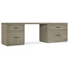 Hooker Furniture 6150-10923 96" Wood Veneer 4 Drawer Writing Desk - Medium Wood