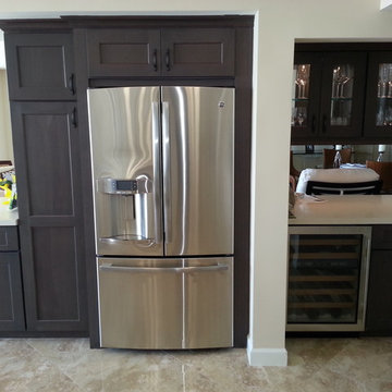 Contemporary Kitchen Renovation, Beach Condo, Addison, Boca Raton, Florida