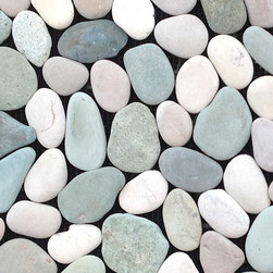 Green and White Pebble Tile - Products