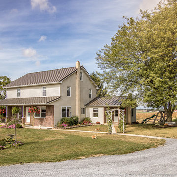 Farmhouse with Medium Bronze Metal Roof
