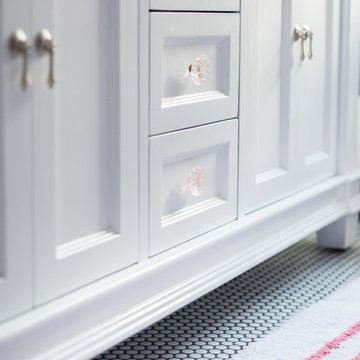 Reinvented bedroom suite for three little girls (featured in Boston Globe Mag)