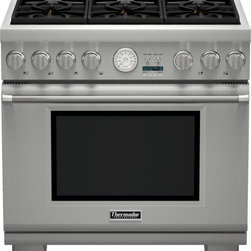 Thermador 36 inch Professional Series Pro Grand Commercial Depth All Gas Range P - Gas Ranges And Electric Ranges