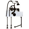 Classic Telephone Faucet Deck Mount Plumbing Package, Oil Rubbed Bronze