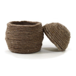 Shea's Wildflower - 7" Wool Bee Skep - Artificial Flower Arrangements