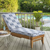 Noble Grey Salix Vintage Indigo Outdoor/Indoor Chaise Lounge Cushion 79 x 25 x 3