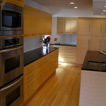 Slip Matched Quartered Maple Kitchen