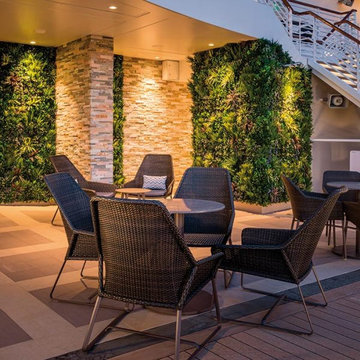 VistaFolia Faux Vertical Garden - Cruise ship Design