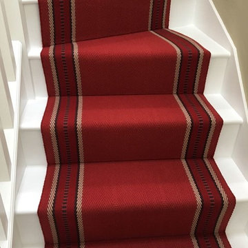 Roger Oates Hampton Madder stair runner carpet in Richmond Surrey