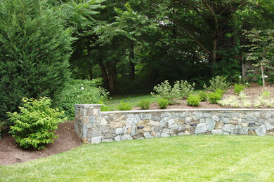 This is an example of a traditional backyard landscaping in DC Metro.
