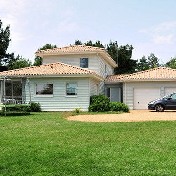 Maison + extension à ossature bois - 198 m² - Dompierre sur Yon (Vendée, 85)