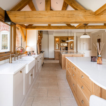 Classic In-Frame Shaker & Walk-in Pantry and Media Wall – Nazeing, Essex