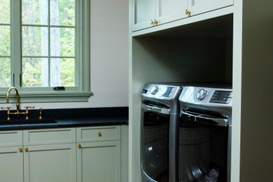 Inspiration for a laundry room remodel in Other