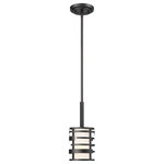 Nuvo Lighting - Lansing 1-Light Mini Pend, Textured Black - Stylish and bold. Make an illuminating statement with this fixture. An ideal lighting fixture for your home.