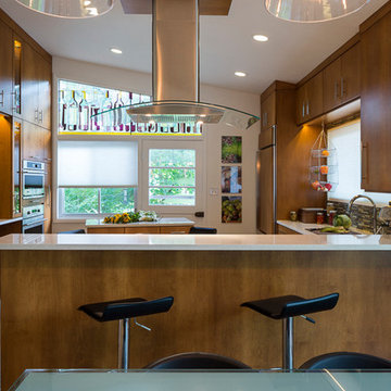 Kitchen in a Mid Century House