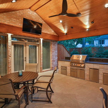 Bunker Hill Patio Cover and Decking around pool